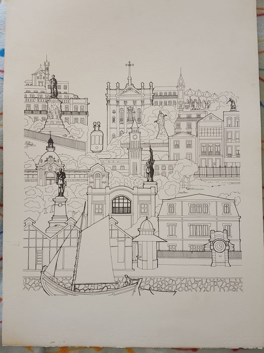 Serigrafia pintor Mestre Belo Marques