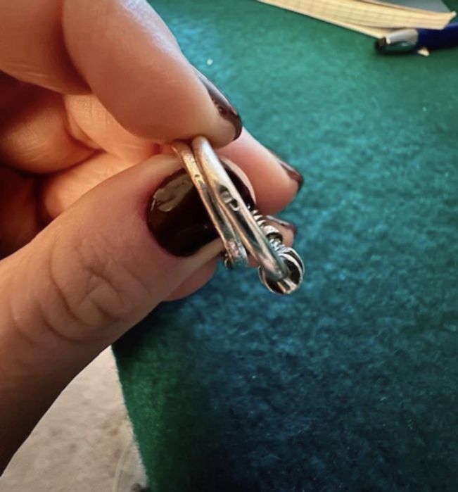 Anéis de PRATA, com contraste, macho e femea