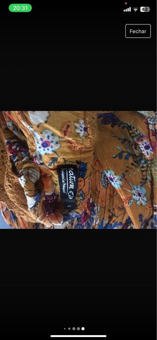 Vestido amarelo com renda