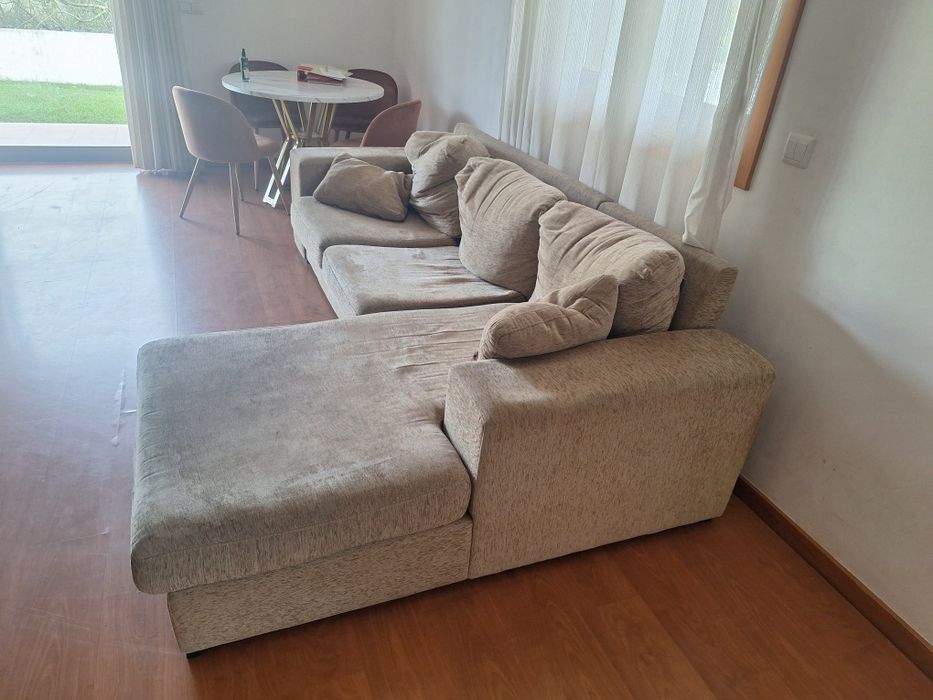 Vendo sofá 3 lugares com chaise longue + chaise longue individual