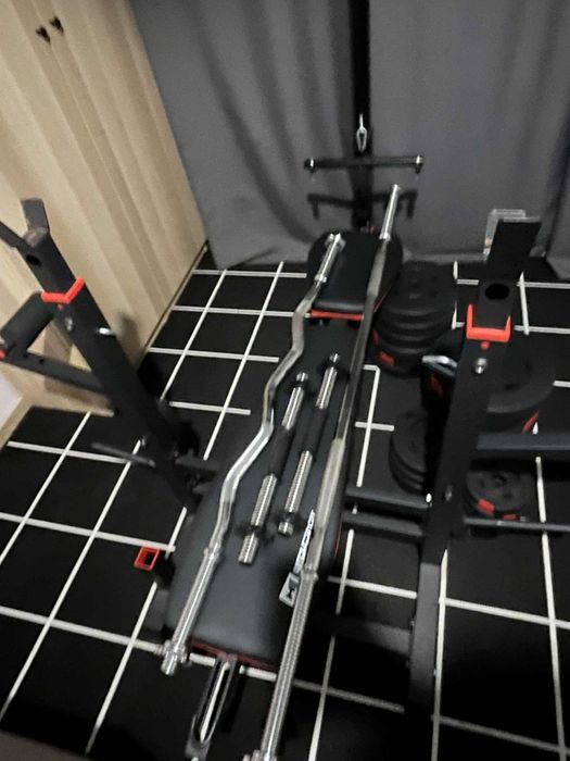 silownia domowa z wyciagiem + modlitewnik 105 kg obciazenia