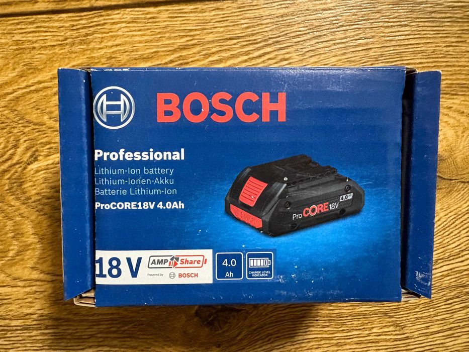 Nowy zaplombowany Bosch Professional system 18V: akumulator ProCORE18V 4.0Ah