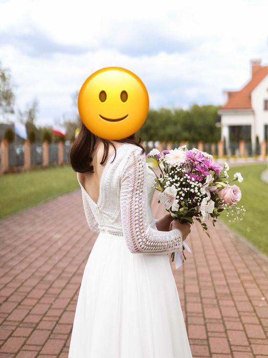 Suknia ślubna szyta na miarę XS/S 34/36