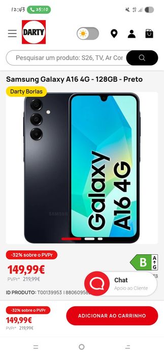 Troco ou vendo Samsung A16 128 gigas