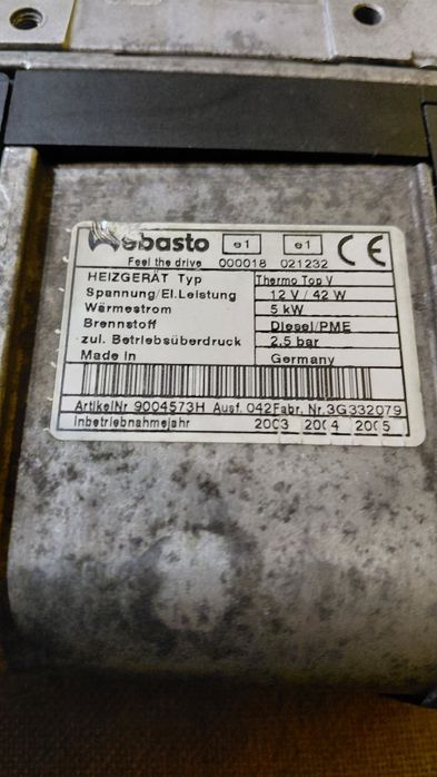 Webasto thermo top v