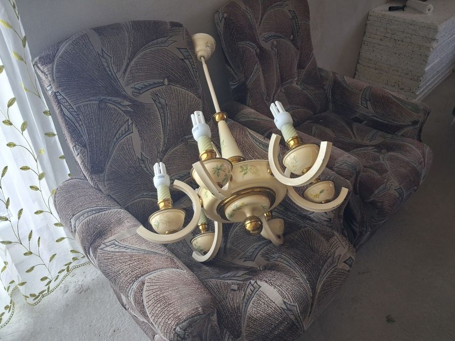 Żółty Żyrandol Wiszący