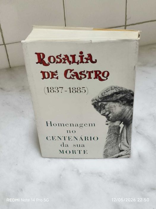 Livro "Antologia Poética - Cancioneiro Rosaliano" de Rosalía de Castro- (COMO NOVO)