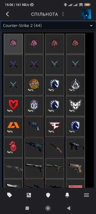 Аккаунт стім з ножем в ксго2