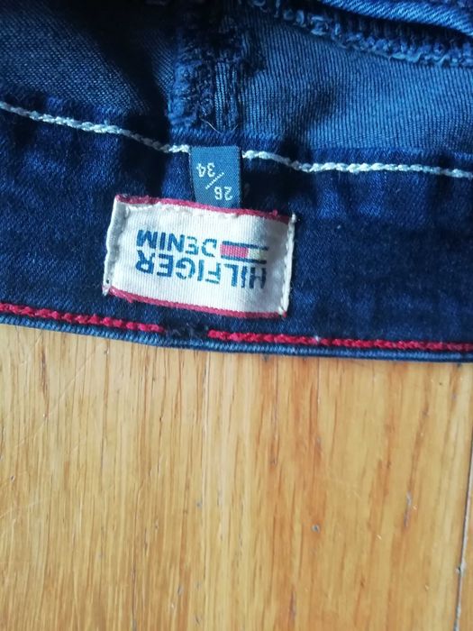 calças de ganga azul escura Tommy Hilfiger denim