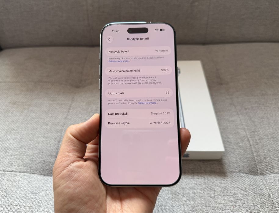  Apple iPhone 17 Air 256GB Sky Blue – 100% bateria I Gwarancja