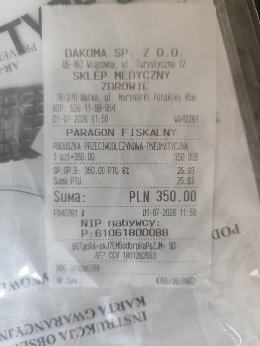 Poduszka przeciwodleżynowa