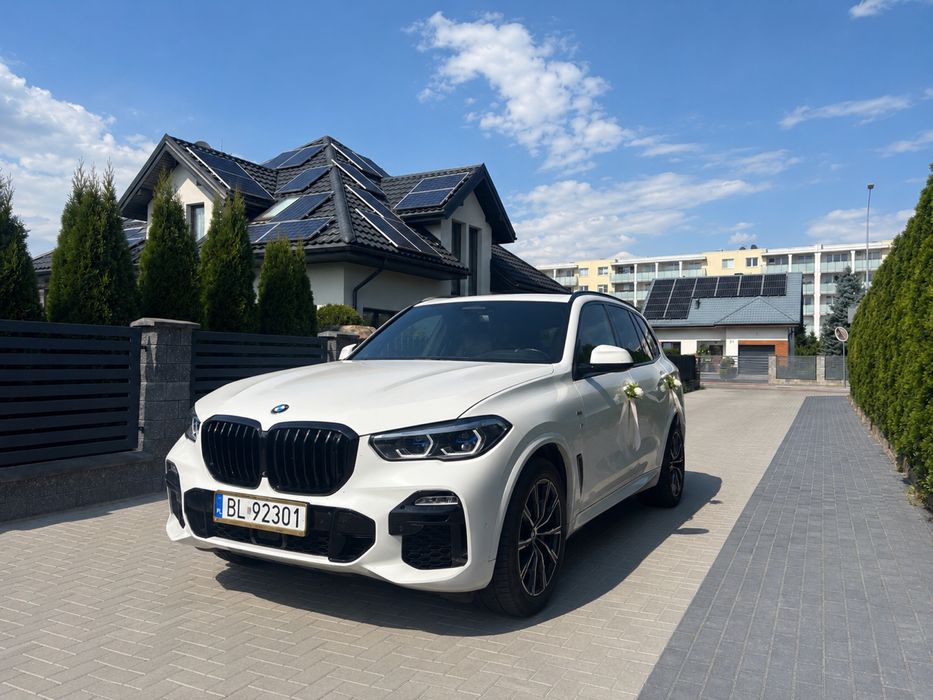 Auto do ślubu BMW X5 białe