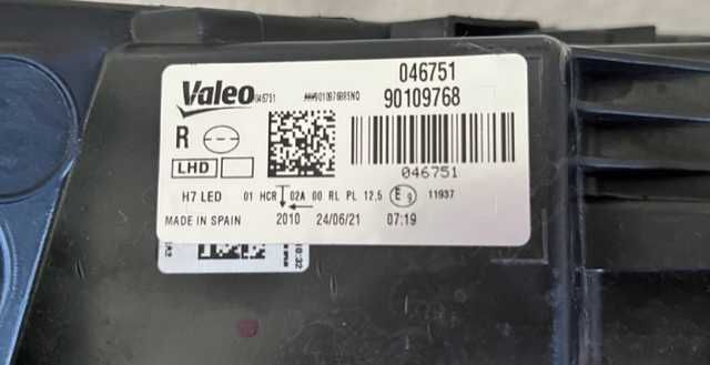 FARÓIS RENAULT MEGANE IV (15-20) - VALEO LED H7 LHD (Par) / NOVOS