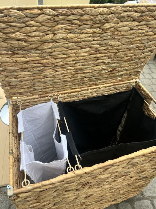 Kosz na pranie 120L  hiacynt wodny