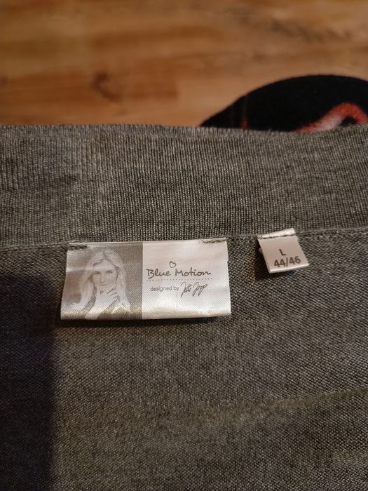 Kardigan koloru szarego Blue Motion