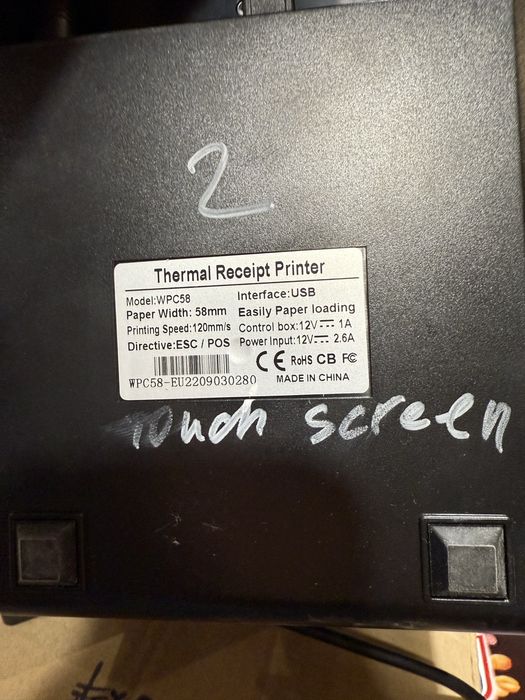 Принтер чеков Xprinter XP-C58K та Winpal WPC58