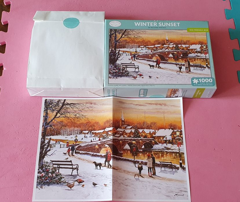 Puzzle Otter House 1000, Winter Sunset