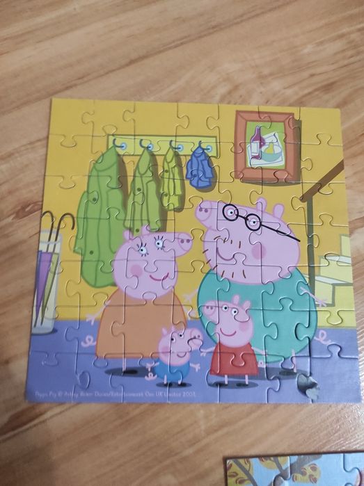 Puzzle Świnka Peppa trzy obrazki