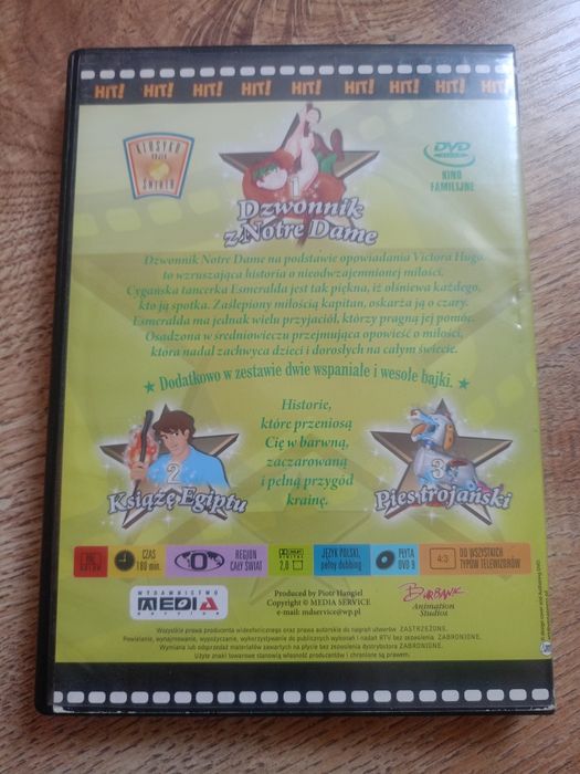 Dzwonnik z Notre Dame + dwie inne bajki DVD