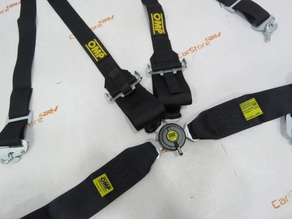Cinto Segurança OMP Preto 4 pontos Competição