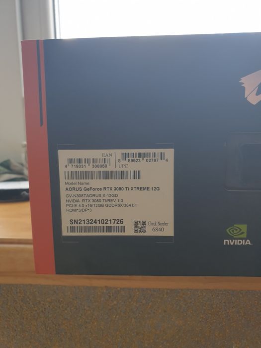 відеокарта GIGABYTE AORUS GeForce RTX™ 3080 Ti XTREME 12G випереджає RTX 5060 Ti 16 GB на 18%