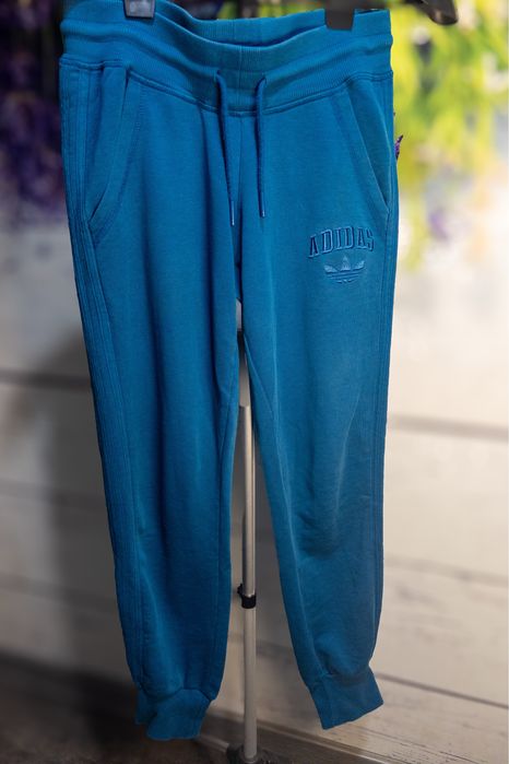 Adidas damskie niebieskie (turkusowe) spodnie dresowe-joggers
