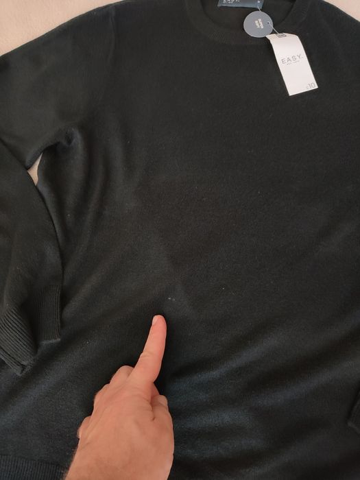 Easy czarny klasyczny sweter r.M super soft
