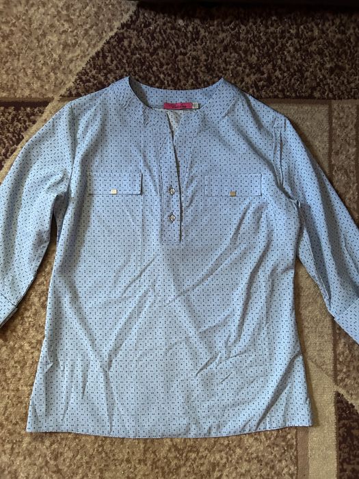 Блакитна блузка жіноча, 44