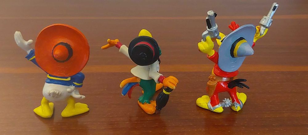Los Tres Caballeros. Figuras muito raras em pvc. Comics Spain