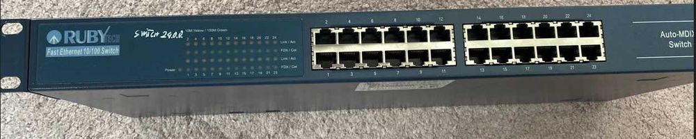 Ruby Tech switch Fast Ethernet 10/100 switch 24portowy