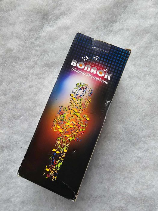 BONAOK  Mikrofon karaoke bezprzewodowy, 3 in 1 Bluetooth, różowe złoto