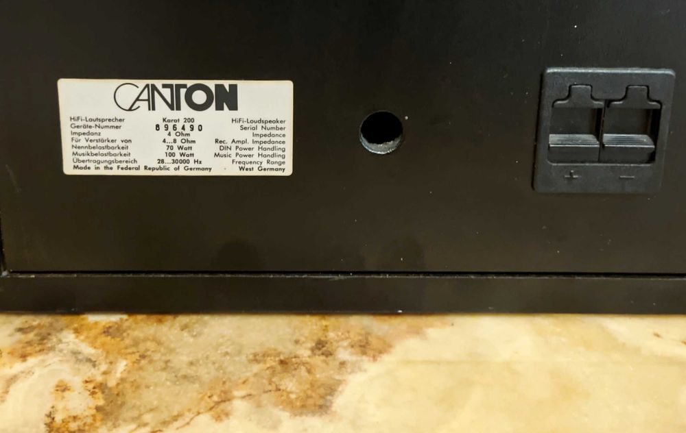 Винтажная акустика CANTON Karat 200