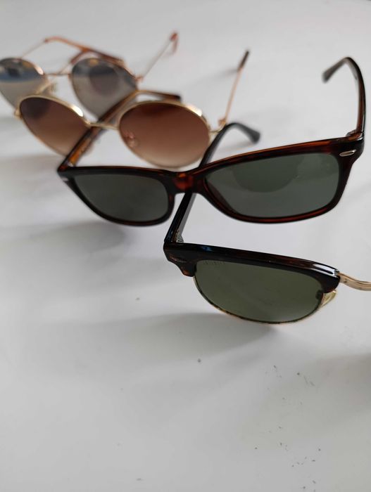ZESTAW: 4 szt damskich okularów przeciwsłonecznych ( Zara, Infinity, Reserved)