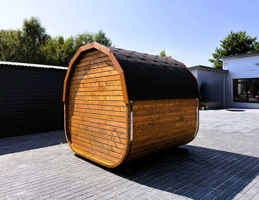 Sauna ogrodowa Grzybek Beczka 2m Dowolna Konfiguracja Nowość !