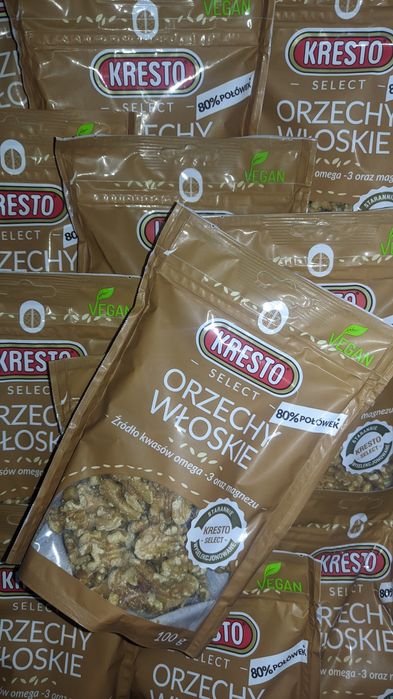 Orzechy włoskie kresto select 12*100g razem 1.2kg