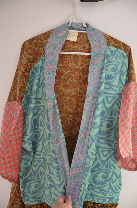 Sissel Edelbo kimono 100% silk jedwab one size
