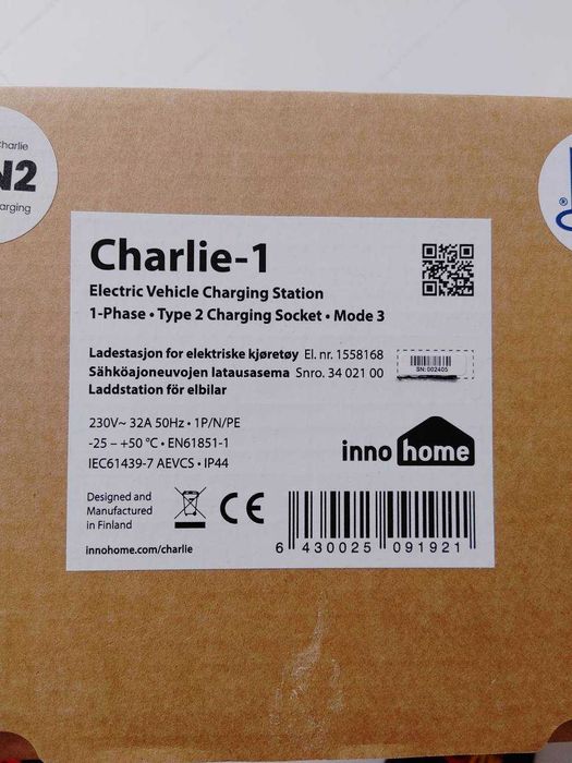 Продам зарядную станцию Innohome Charlie-1 для электромобиля