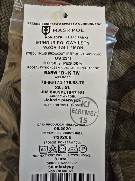Mundury polowe letne oraz całoroczne