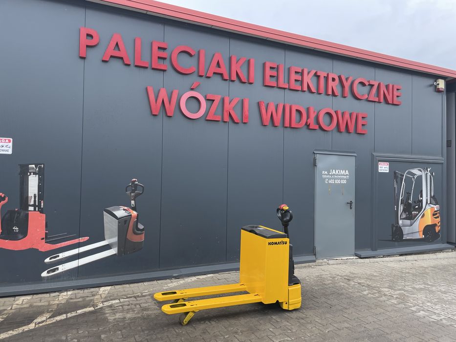 Paleciak elektryczny Komatsu 1800 kg krótki zwrotny