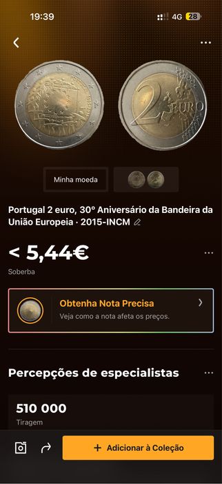9 moeda se 2€ de varios valores