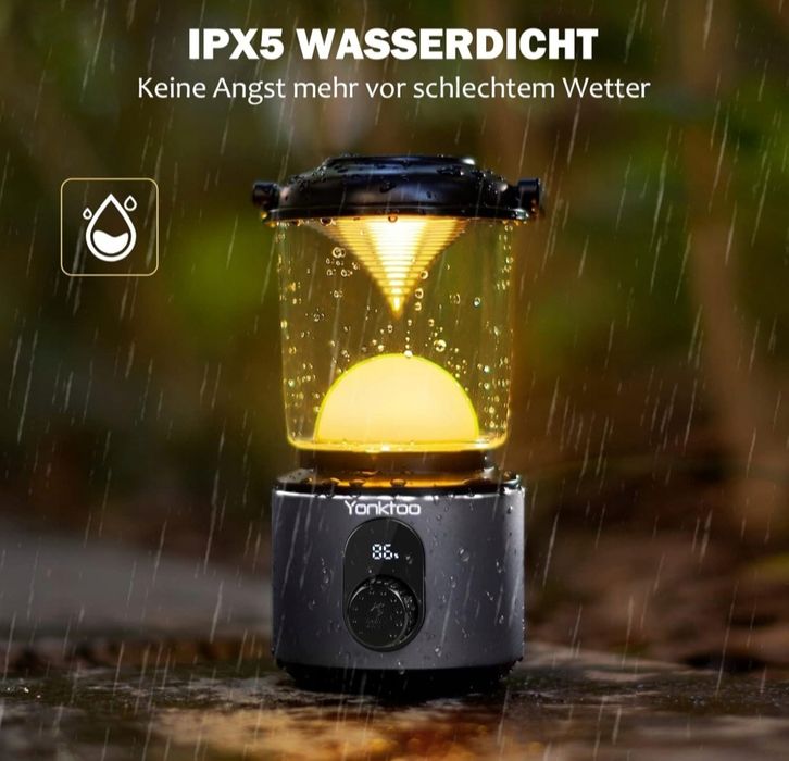 Latarnia Kempingowa Profesjonalna 10400mAh Powerbank 5 Trybów 60 Diod