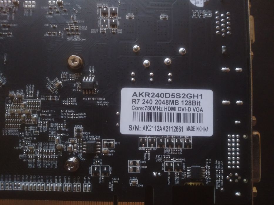 Ігрова відеокарта AMD R7 240 ddr5