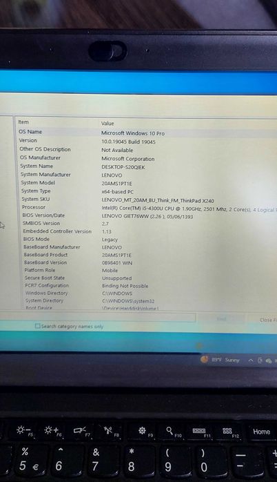 Lenovo thinkpad x240 laptop
