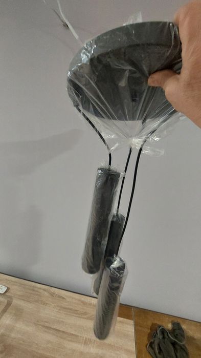 Lampa loft tuby czarna