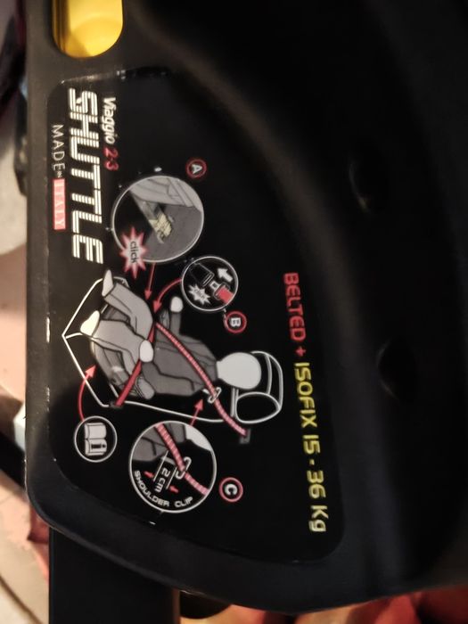 Siedzisko Podstawka Peg Perego Viaggio 2-3 Shuttle ISOFIX 15-36kg.