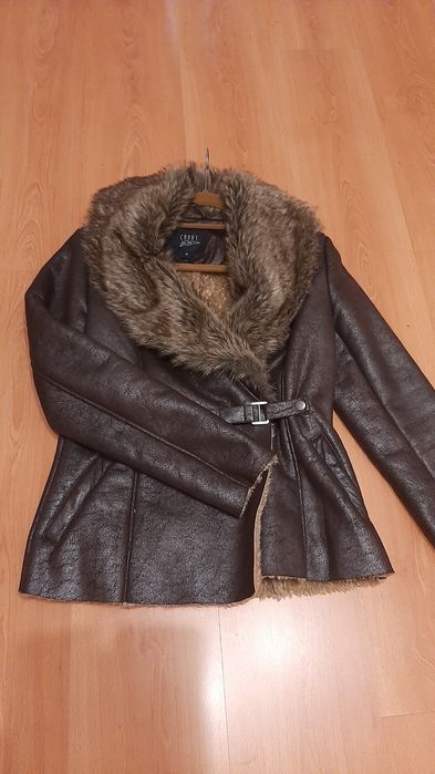 Kożuch futerko Eco brązowy