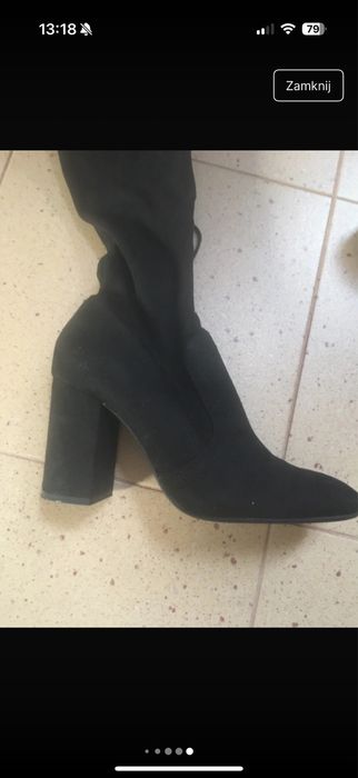 Berszka długie sexi kozaki nad kolano-r.39