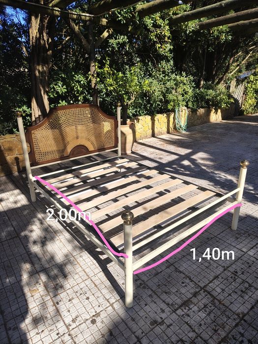 Cama rustica de casal