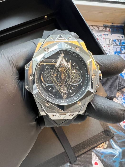 Годинник Hublot Sang Bleu II Titanium Black