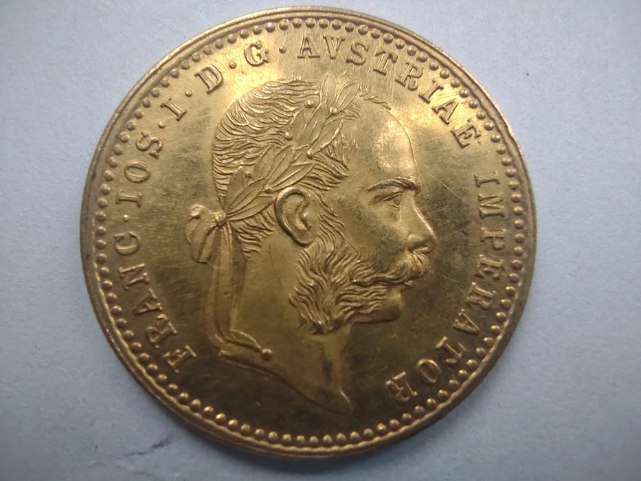 Dukat oryginalne stare bicie 1890r zloto3,49 pr 986